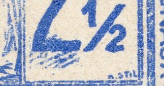 Le Mans : Timbre Fiscal 'Affiches' 1901 : Le Pont en X : Tramway à vapeur : 2½c 